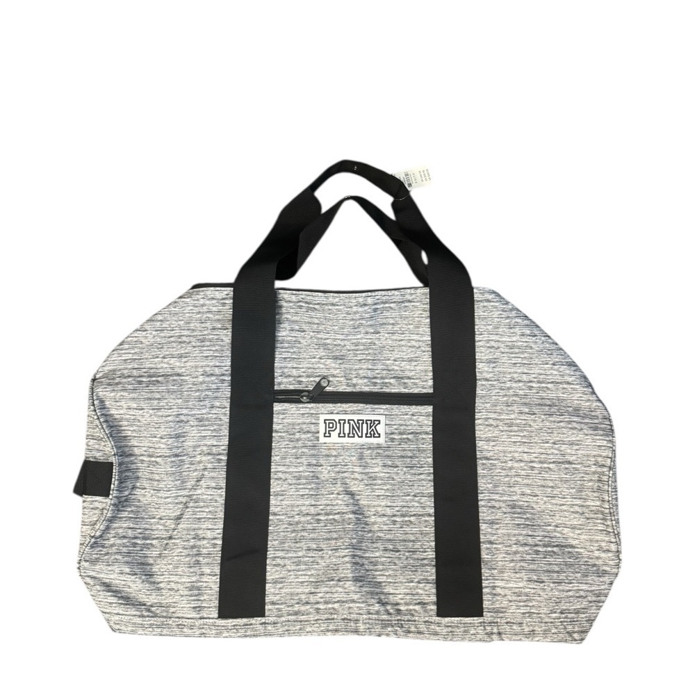 PINK Victoria's Secret Duffel Bag in Gray and Black